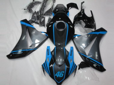 2008-2011 Honda CBR1000RR Motorcycle Fairings - Grey Blue Matte Black Motul 46 Canada Websites