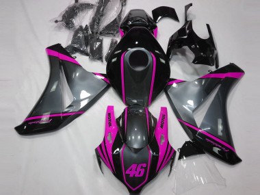 2008-2011 Honda CBR1000RR Motorcycle Fairings - Grey Pink Matte Black Motul 46 Canada Websites