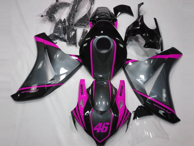 2008-2011 Honda CBR1000RR Motorcycle Fairings - Grey Pink Matte Black Motul 46 Canada Websites