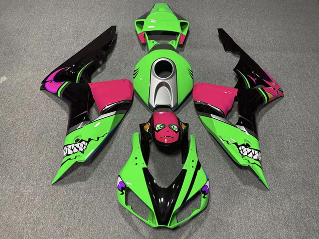 2006-2007 Honda CBR1000RR Motorcycle Fairings - Green Silver Pink Glossy Black Shark Canada Websites