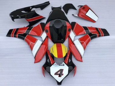 2008-2011 Honda CBR1000RR Motorcycle Fairings - Red White Yellow Glossy Black Racing Style Canada Websites