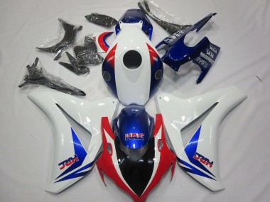 2008-2011 Honda CBR1000RR Motorcycle Fairing - White Blue Red HRC Canada Websites