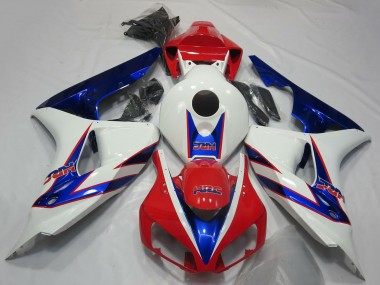 2006-2007 Honda CBR1000RR Motorcycle Fairings - White Red Blue HRC OEM Style Canada Websites