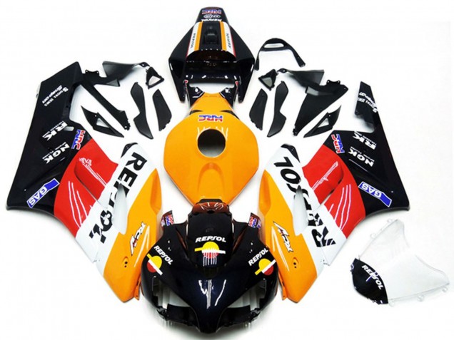 2004-2005 Honda CBR1000RR Motorcycle Fairing Kits - Orange White Red Glossy Black Repsol Canada Websites