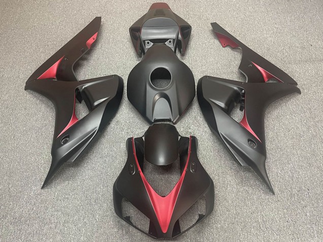 2006-2007 Honda CBR1000RR Motorcycle Fairings - Matte Black Red Canada Websites