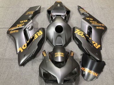 2004-2005 Honda CBR1000RR Motorcycle Fairings - Matte Grey Gold Repsol Canada Websites