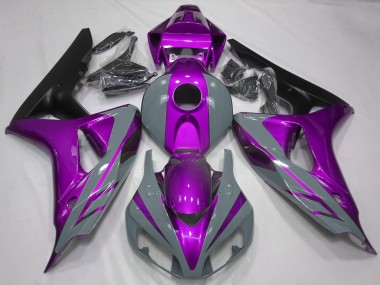2006-2007 Honda CBR1000RR Motorcycle Fairings - Nardo Grey Purple Matte Black Canada Websites