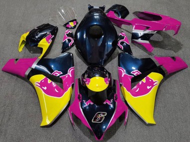 2008-2011 Honda CBR1000RR Motorcycle Fairings - Dark Blue Pink Yellow Red Bull Canada Websites
