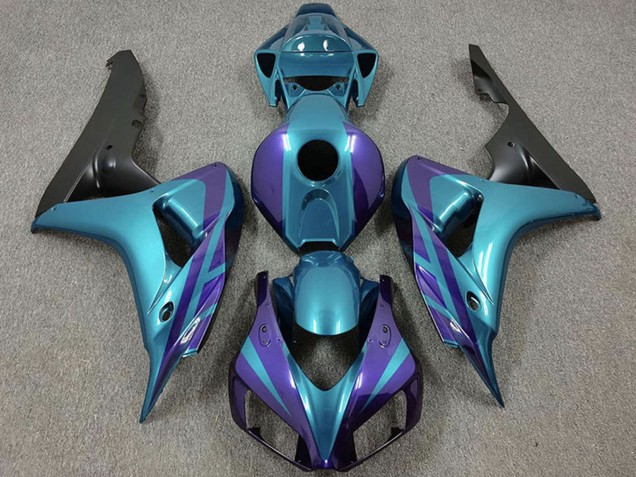 2006-2007 Honda CBR1000RR Motorcycle Fairings - Purple Emerald Matte Black Canada Websites