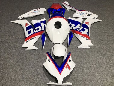 2012-2016 Honda CBR1000RR Motorcycle Fairings - White Red Blue Tyco Canada Websites