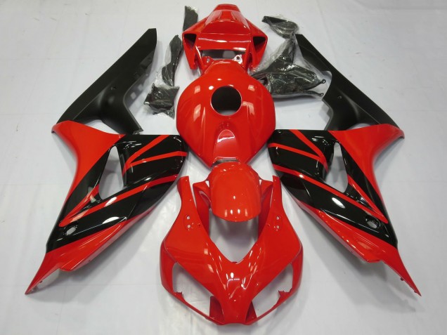 2006-2007 Honda CBR1000RR Motorcycle Fairings - Red Glossy Black Matte Black Canada Websites