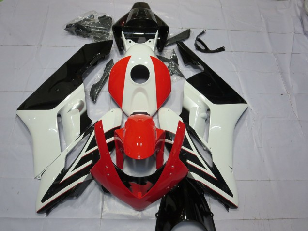 2004-2005 Honda CBR1000RR Motorcycle Fairings - White Red Glossy Black Stripe Canada Websites