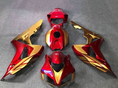 2006-2007 Honda CBR1000RR Motorcycle Fairings - Gold Red Canada Websites