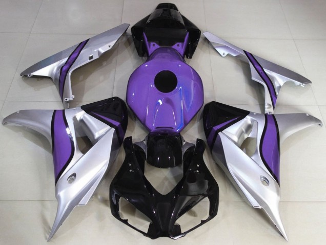 2006-2007 Honda CBR1000RR Motorcycle Fairings - Silver Purple Glossy Black Canada Websites
