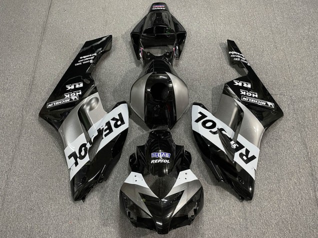 2004-2005 Honda CBR1000RR Motorcycle Fairings - Silver White Glossy Black Repsol Canada Websites
