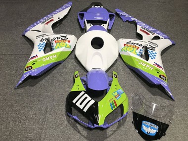 2006-2007 Honda CBR1000RR Motorcycle Fairings - White Blue Green Glossy Black Toy Story Canada Websites