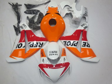 2008-2011 Honda CBR1000RR Motorcycle Fairings - Orange White Red Glossy Black Repsol Canada Websites