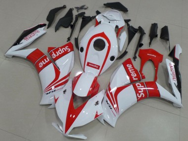2012-2016 Honda CBR1000RR Motorcycle Fairings - White Red Supreme Canada Websites