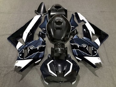 2013-2023 Honda CBR600RR Motorcycle Fairings - Black Carbon Fiber White Blue Bull Canada Websites