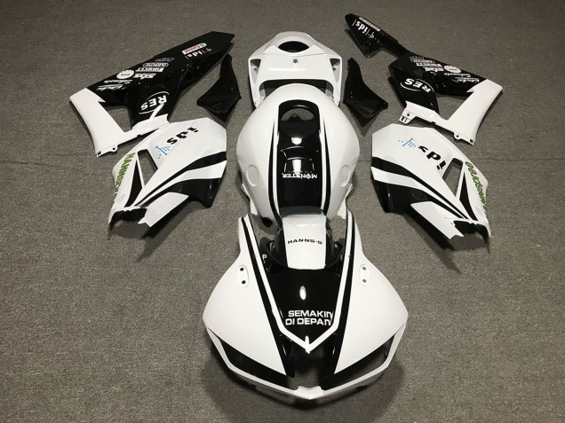 2013-2023 Honda CBR600RR Motorcycle Fairings - White Glossy Black Canada Websites