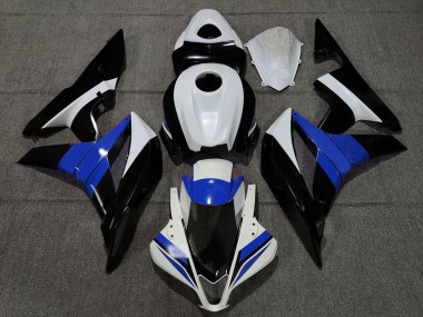 2007-2008 Honda CBR600RR Motorcycle Fairings - White Blue Glossy Black Canada Websites