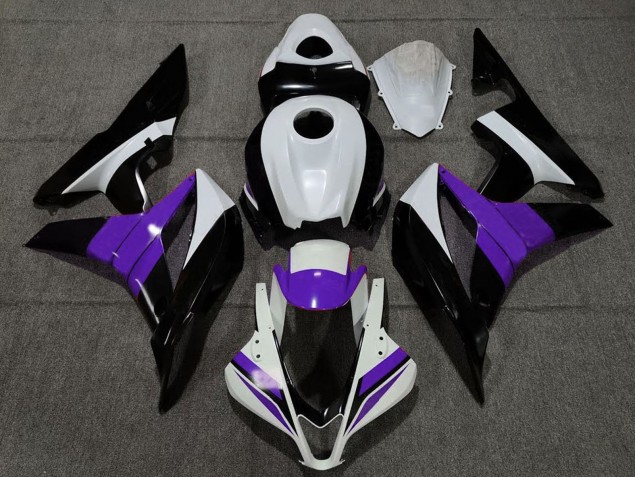 2007-2008 Honda CBR600RR Motorcycle Fairings - White Purple Glossy Black Canada Websites