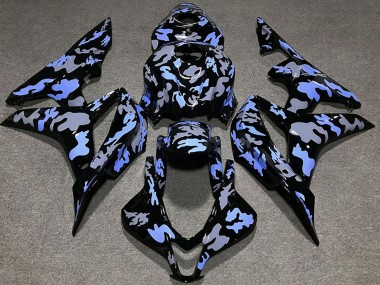 2007-2008 Honda CBR600RR Motorcycle Fairing - Blue Grey Camouflage Canada Websites