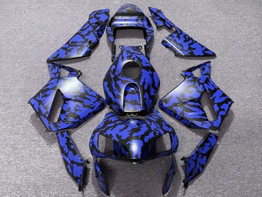 2003-2004 Honda CBR600RR Motorcycle Fairings - Blue Black Camouflage Canada Websites