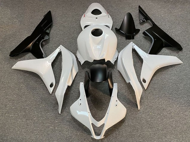 2007-2008 Honda CBR600RR Motorcycle Fairing - White Matte Black Canada Websites