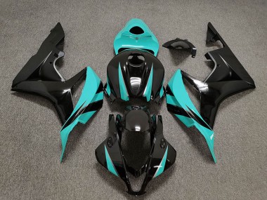 2007-2008 Honda CBR600RR Motorcycle Fairings - Cyan Blue Glossy Black Canada Websites