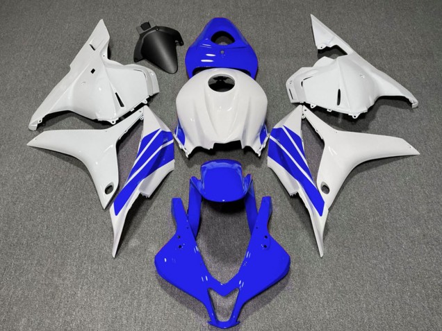 2009-2012 Honda CBR600RR Motorcycle Fairings - White Blue Stripe Canada Websites