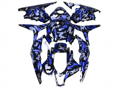 2009-2012 Honda CBR600RR Motorcycle Fairings - Blue White Camouflage Canada Websites