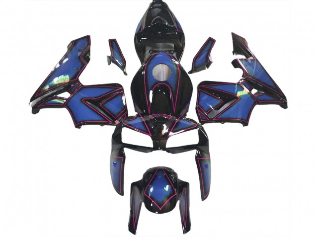 2005-2006 Honda CBR600RR Motorcycle Fairings - Deep Blue Pink Outline Canada Websites
