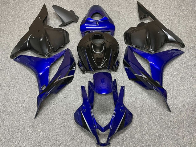 2009-2012 Honda CBR600RR Motorcycle Fairings - Blue Glossy Black OEM Style Canada Websites
