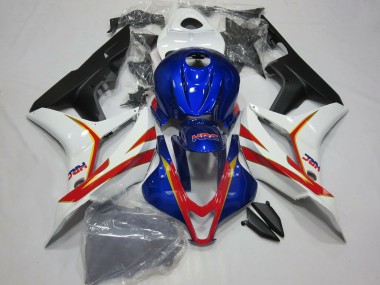 2007-2008 Honda CBR600RR Motorcycle Fairing - White Red Blue HRC Canada Websites