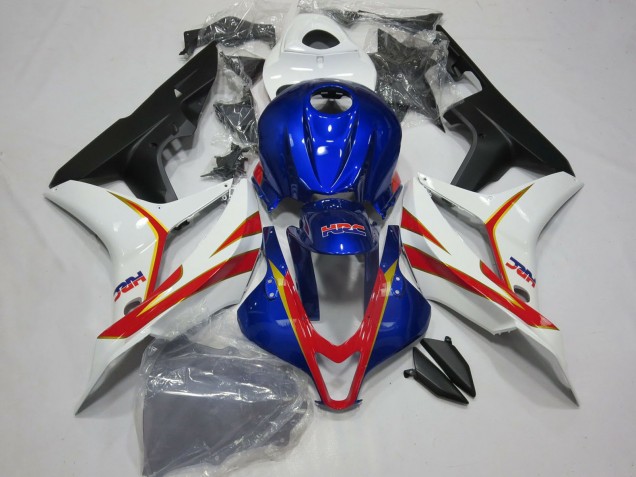 2007-2008 Honda CBR600RR Motorcycle Fairing - White Red Blue HRC Canada Websites