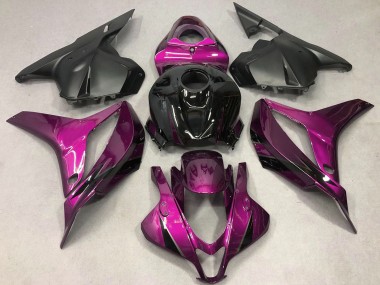 2009-2012 Honda CBR600RR Motorcycle Fairings - Pink Glossy Black OEM Style Canada Websites