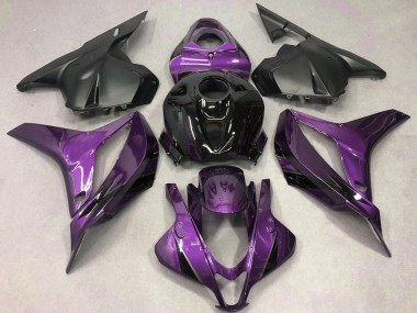 2009-2012 Honda CBR600RR Motorcycle Fairings - Purple Glossy Black OEM Style Canada Websites