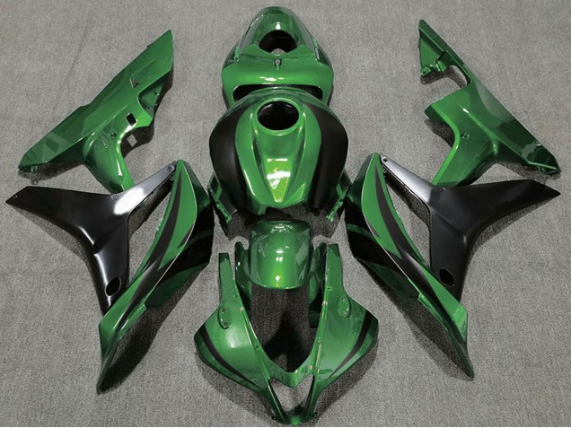 2007-2008 Honda CBR600RR Motorcycle Fairings - Green Glossy Black OEM Style Canada Websites