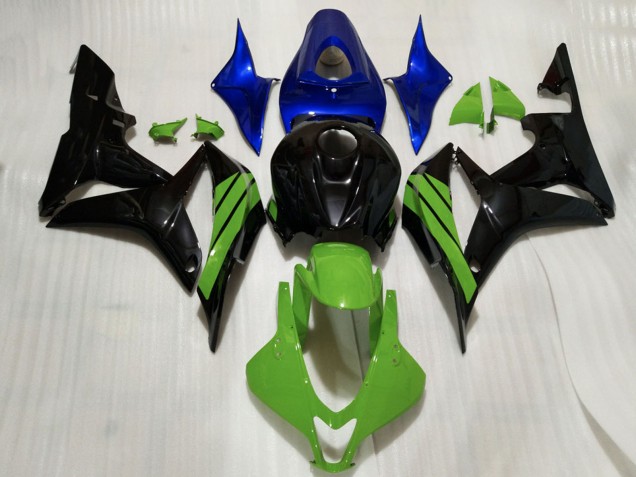 2007-2008 Honda CBR600RR Motorcycle Fairings - Blue Green Glossy Black Canada Websites