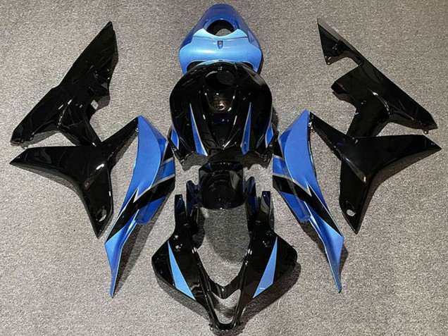 2007-2008 Honda CBR600RR Motorcycle Fairings - Light Blue Glossy Black Canada Websites