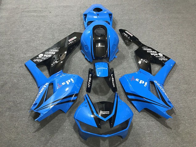 2013-2023 Honda CBR600RR Motorcycle Fairings - Blue Glossy Black Canada Websites