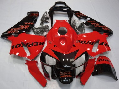2003-2004 Honda CBR600RR Motorcycle Fairings - Red Glossy Black Repsol Canada Websites