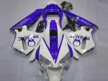 2003-2004 Honda CBR600RR Motorcycle Fairings - White Blue Pramac Canada Websites