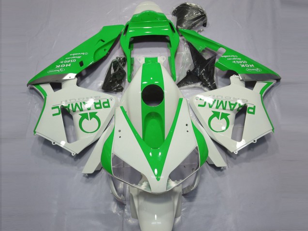 2003-2004 Honda CBR600RR Motorcycle Fairings - White Green Pramac Canada Websites
