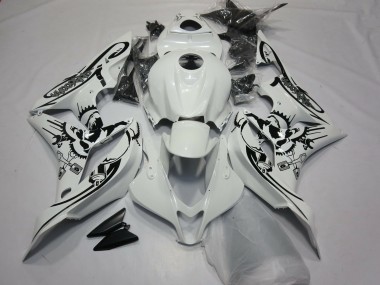 2007-2008 Honda CBR600RR Motorcycle Fairings - White Black Canada Websites