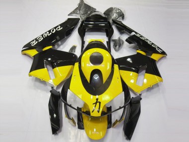 2003-2004 Honda CBR600RR Motorcycle Fairings - Yellow Glossy Black Power Canada Websites