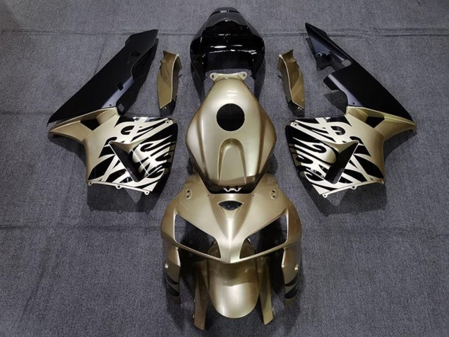 2005-2006 Honda CBR600RR Motorcycle Fairings - Gold Black White Canada Websites