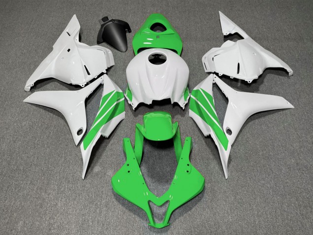 2009-2012 Honda CBR600RR Motorcycle Fairings - White Green Stripe Canada Websites