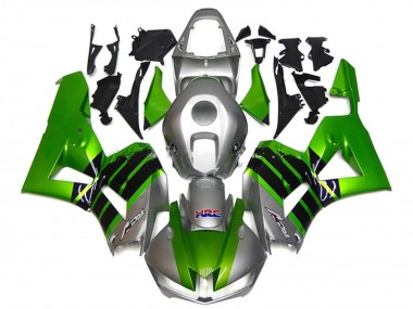 2013-2023 Honda CBR600RR Motorcycle Fairings - Silver Green Glossy Black HRC Canada Websites
